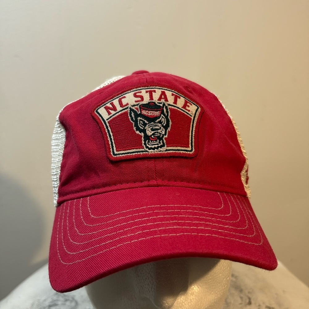 NC State Two-Tone Trucker Hat Red Wolfpack North Carolina State University Cap